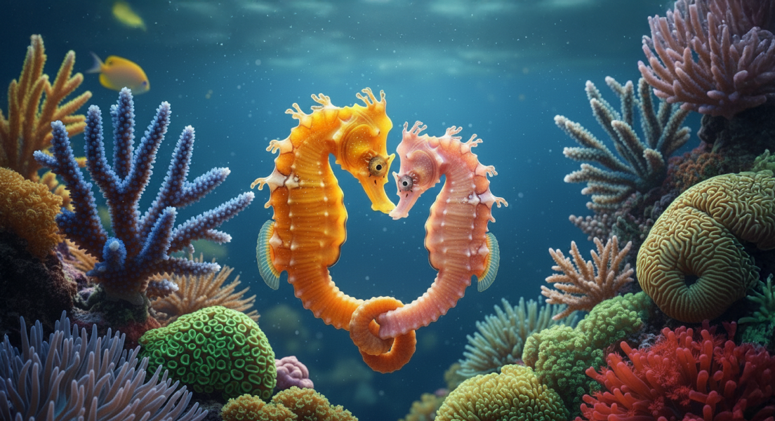 해마 일부일처제 이미지