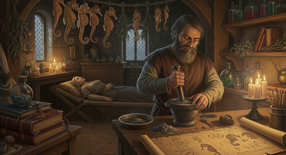 중세 유럽의 해마 활용